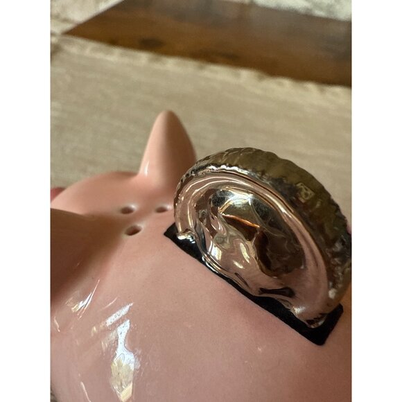 Clay Art Vintage Piggy Bank with Coins Salt and Pepper Shakers - Picture 10 of 16